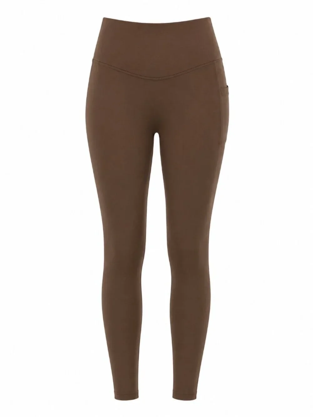Halara Brown High-Rise Side Pocket Full-Length Leggings 1X